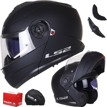 KASK MOTOCYKLOWY SZCZĘKOWY LS2 FF908 STROBE II mat