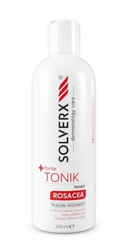 SOLVERX ROSACEA TONIK TWARZ TRĄDZIK RÓŻOWATY 200ml