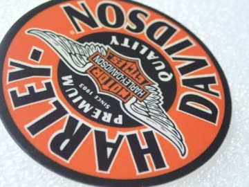 Harley Davidson Motorcycles Premium Caffice Logot Sticker 5 x 5 см