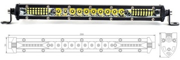 LIGHTBAR SMD СВЕТОДИОДНАЯ ПАНЕЛЬ РАБОЧАЯ ЛАМПА КОМБО МИНИ