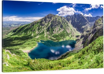 OBRAZ NA PŁÓTNIE GÓRY TATRY STAW NATURA 120x80