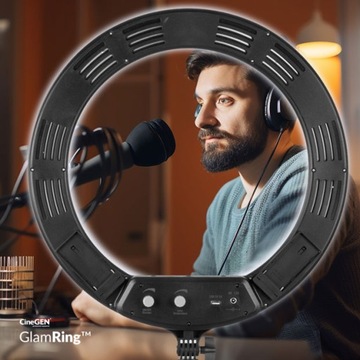 ПРОФЕССИОНАЛЬНАЯ КОЛЬЦОВАЯ ЛАМПА ДЛЯ МАКИЯЖА 45СМ 60ВТ + СУМКА