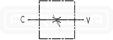 Клапан дроссельный VRFB 90 M16x1,5 15л/мин 350бар ОМ