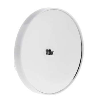 10-кратное зеркало для монтажа на стене круглое зеркало с двумя всасывающими чашками, белым