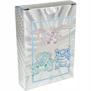 КАРТОЧКИ ПОКЕМОНЫ — СЕРЕБРЯНЫЕ БЛЕСТЯЩИЕ КАРТЫ ККИ ПОКЕМОН — 55 ШТ.