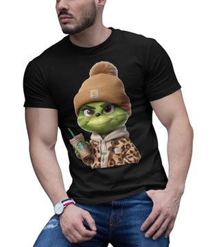 koszulka świąteczna grinch caffe, M