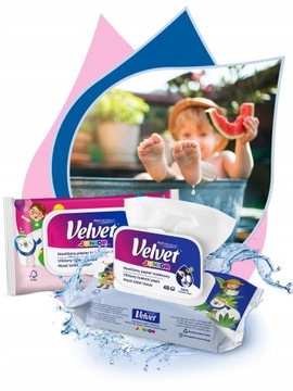 Туалетная бумага бархатная увлажненная JUNIOR 48 шт.