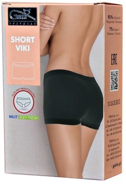 3 БЕСШОВНЫХ ТРУСИКА GATTA SHORTY VIKI, ЧЕРНЫЕ S