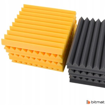 Декоративные клинья из акустического пенопласта, набор из 4 штук — идеально подходят для гостиной-студии.