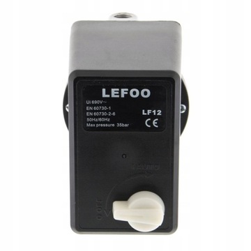 Presostat - wyłącznik ciśnieniowy - LEFOO 2,5A-4A / 400V 10bar