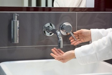 Omnires Preston смеситель для умывальника скрытого монтажа, хром