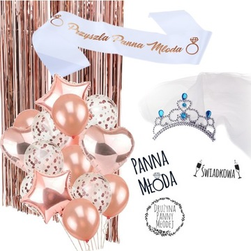 GADŻETY WIECZÓR PANIEŃSKI ROSE GOLD DEKORACJE P5