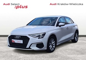 Audi A3 8Y Sportback 2.0 30 TDI 116KM 2022 Audi A3 Sportback Asystent parkowania, kamera cofania, czujniki pt, LED, s