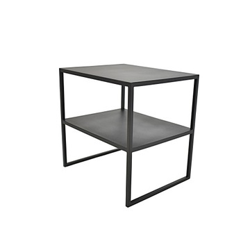 Szafka/stolik nocny No2 otwarta z półkami w kolorze czarnym 50x40x50