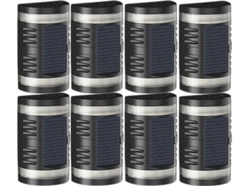 8x Lampka Solarna Tarasowa LED Czujnik Dzień/Noc
