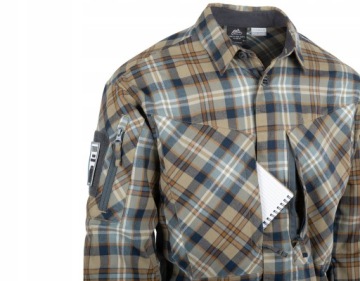 Helikon-Tex - Мужская рубашка с длинными рукавами MBDU Flannel - Olive Plaid L