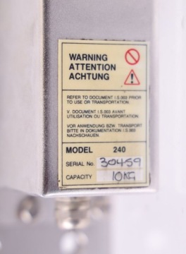 TEDEA HUNTLEIGH МОДЕЛЬ 240 ГРУЗОПОДЪЕМНОСТЬ 10 ​​КГ ДЕМПФИРОВАННЫЙ ВЕС