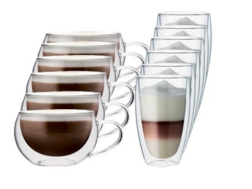 Термочашки и блюдца Cappuccino Latte 12X