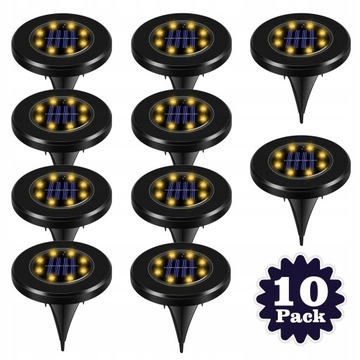 10 SZT LAMPA SOLARNA GRUNTOWA