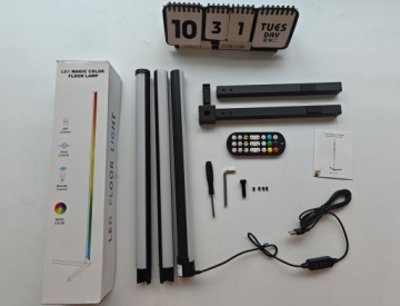СВЕТОДИОДНЫЙ УГЛОВОЙ НАТОНАЛЬНЫЙ СВЕТИЛЬНИК RGB 126 СМ + ДИСТАНЦИОННОЕ УПРАВЛЕНИЕ И ПРИМЕНЕНИЕ