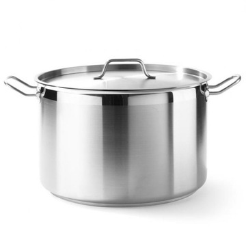 GARNEK GASTRONOMICZNY Z POKRYWKĄ 7L STAL 18/10