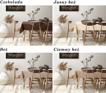 СКАТЕРТЬ СТОЙКАЯ К ПЯТЯНЯМ - 4 СЕЗОНА - ЦВЕТА 110X100 СМ