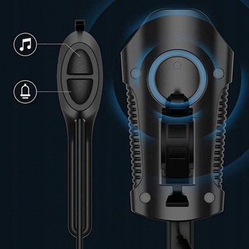 LAMPKA ROWEROWA LED LICZNIK KLAKSON PRZEDNIA TYLNA