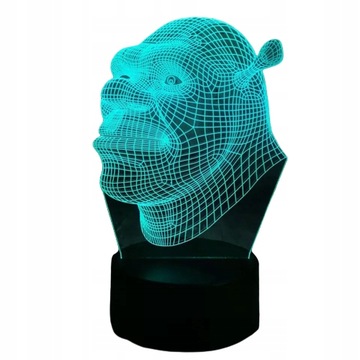 Ночной светильник Shrek the Ogre, 7 цветов, 3D светодиодное имя