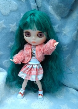 KOLEKCJONERSKA LALKA BJD BLYTHE SELEDYNOWE WŁOSY RUCHOME OCZY PL