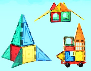 МАГНИТНЫЕ СТРОИТЕЛЬНЫЕ БЛОКИ CRYSTAL MAGNETIC 60 ШТ.