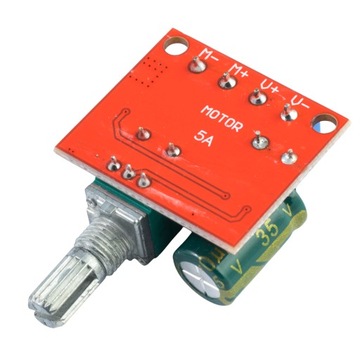 Kontroler obrotów PWM silnika DC 5A - Potencjometr Regulator