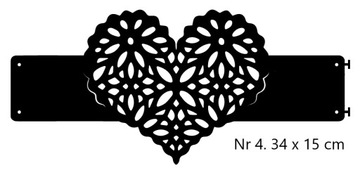 OPASKA ozdoba do upięcia RÓŻNE WZORY kolory ażur