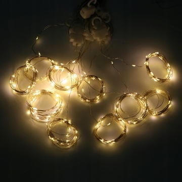 2w1 KURTYNA LED ŚWIETLNA 300LED Lampki Choinkowe Zewnętrzne Girlanda 3x3m