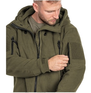 СВИТШОТ ПАТРИОТ С КАПЮШОНОМ, ФЛИС, УТЕПЛЕННЫЙ, Оливковый XL