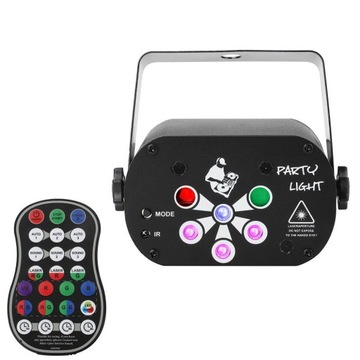 PROJEKTOR LASEROWY MINI UV Z 6 OTWORAMI