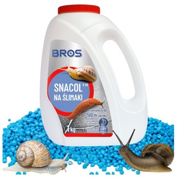 BROS Na Ślimaki ślimaka Granulat Trutka Snacol 1kg SKUTECZNY Preparat
