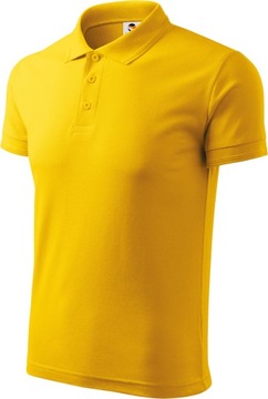 Koszulka POLO męska kierowcy PREMIUM żółta