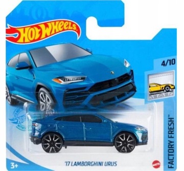Samochód Hot Wheels 17 Lamborghini Urus Factory Fresh niebieski