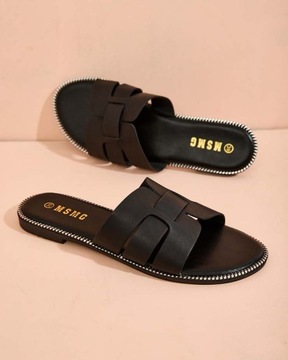 ЧЕРНЫЕ ЖЕНСКИЕ ШЛЕПАНЦЫ OMIPP 37