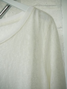 Biały cienki sweter w deseń - 40 L - Only