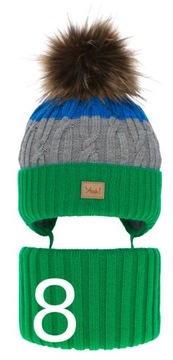 ЗИМНЯЯ ШАПКА И ЮБКА ДЛЯ МАЛЬЧИКОВ 52-54 4-6L