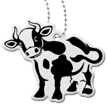 ODBLASKOWA ZAWIESZKA ODBLASK BRELOK KRÓWKA KROWA