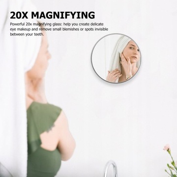 Зеркало для макияжа, 1 шт., увеличительное зеркало с 20-кратным увеличением