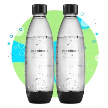 Мега набор: 2x SodaStream Fuse 1L Bottle Black + посудомоечная машина + щетка