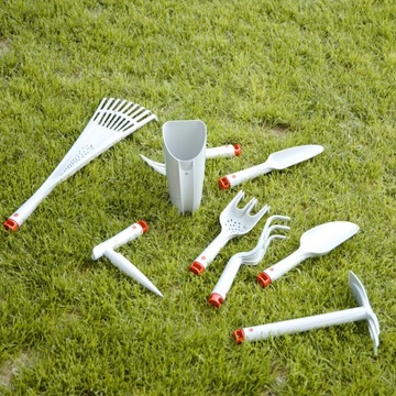 Łopatka ogrodowa miarka plastik praca grządki