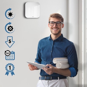 Rekuperator ścienny decentralny BSK ZEPHYR 160 pilot 60m3/h Higrostat WiFi