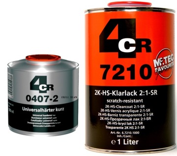 4CR 7210 LAKIER BEZBARWNY HS 2:1 KLARLACK 1L + UTW