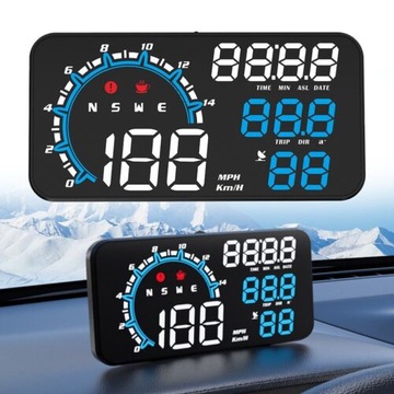 Cyfrowy prędkościomierz GPS Car HUD Head Up Display MPH Overspeed Alarm G11