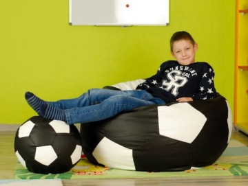 ОГРОМНЫЙ ПУФ XXXL С ПОДНОЖКОЙ EGATO, 550 л, 110 см