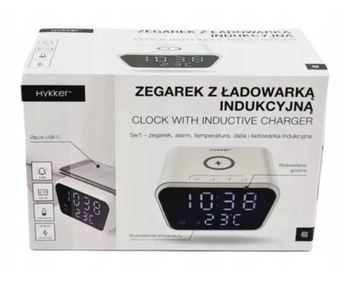 Zegarek z ładowarką indukcyjną Hykker srebrny